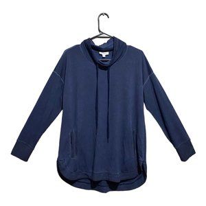 Westbound Petite Size Long Sleeve Cowl Neck Cozy Knit Drawstring Pullover PM